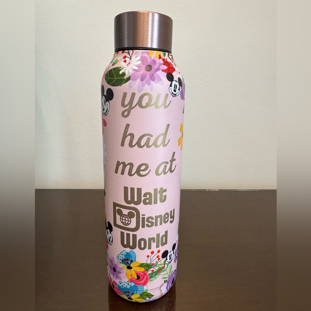Disney Limited Edition You Had Me At Floral Water Bottle